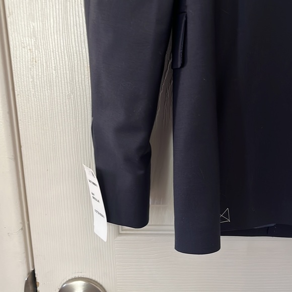 Nwt $498 JOHN VARVATOS STAR U.S.A. Navy Basic SS sport coat plain weave wise 38R - Picture 14 of 17